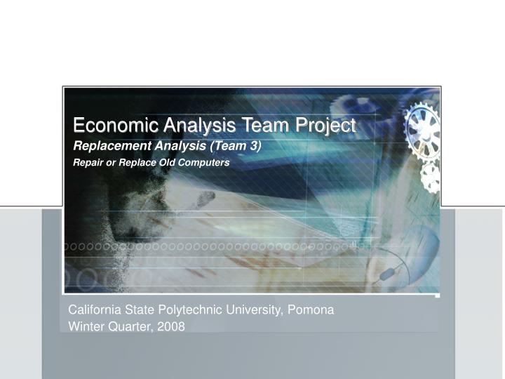 economic analysis team project