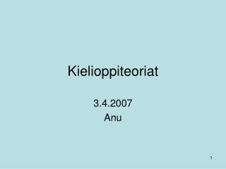 kielioppiteoriat