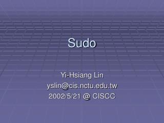 Sudo