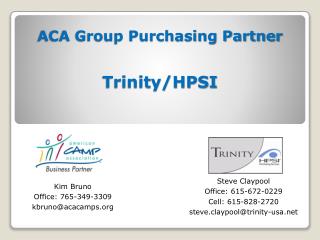 ACA Group Purchasing Partner Trinity/HPSI