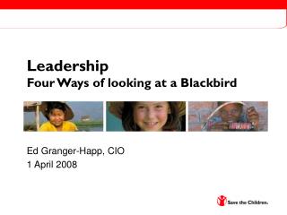 Leadership Four Ways of looking at a Blackbird