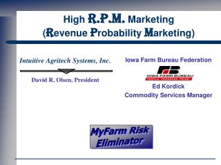 High R.P.M. Marketing ( R evenue P robability M arketing)