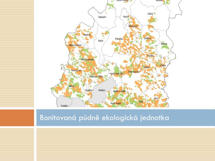 bonitovan p dn ekologick jednotka