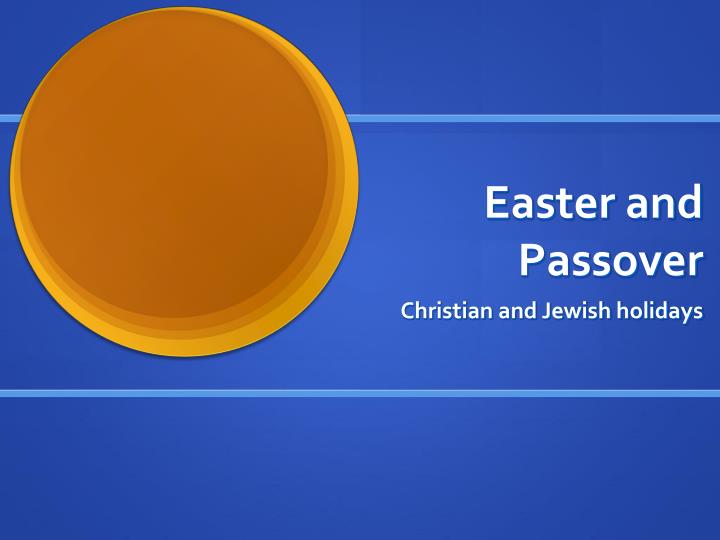 easter and passover