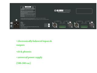 electronically balanced inputs &amp; outputs