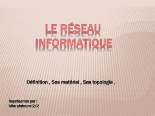 d finition ses mat riel ses topologie