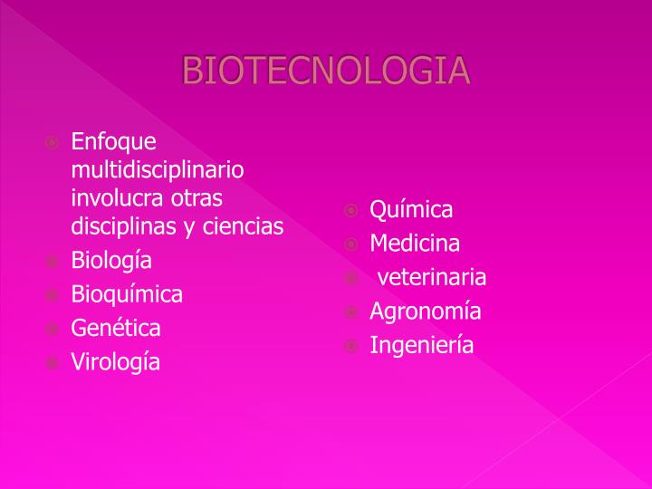 biotecnologia