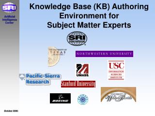 Knowledge Base (KB) Authoring Environment for Subject Matter Experts