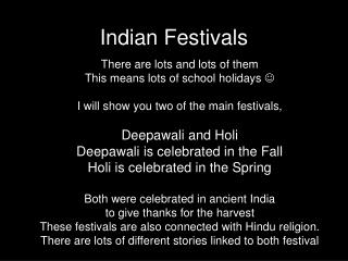 Indian Festivals