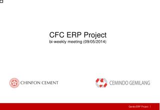 CFC ERP Project bi-weekly meeting (09/05/2014)