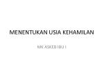 MENENTUKAN USIA KEHAMILAN - slide 1
