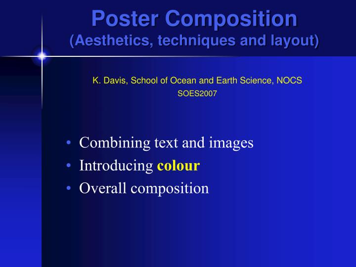 poster composition aesthetics techniques and layout