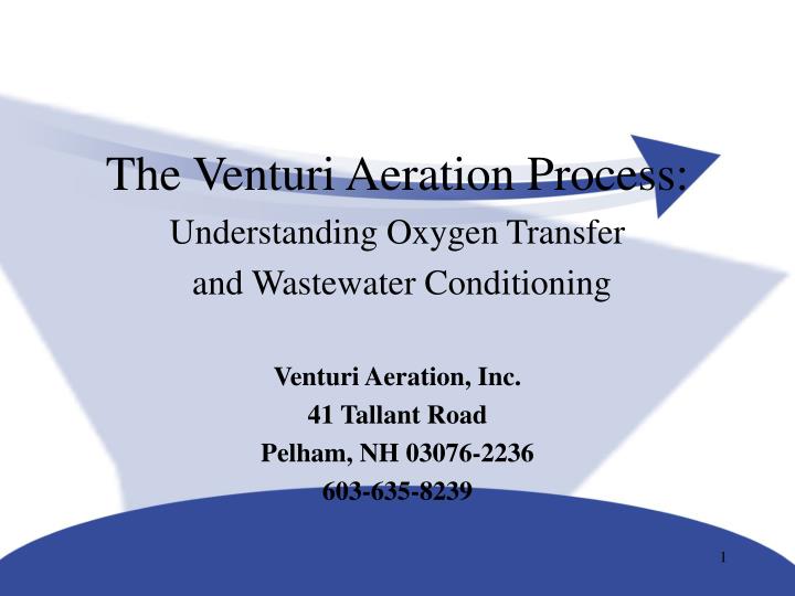 the venturi aeration process