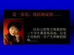 爱一朵花，就陪她绽放 …… - slide 1