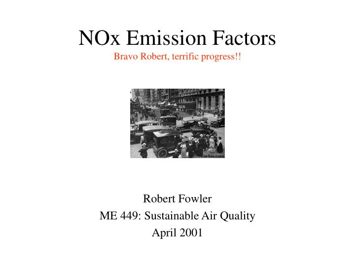 nox emission factors bravo robert terrific progress