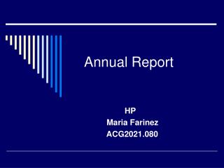 Annual Report