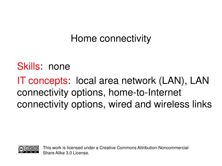 home connectivity
