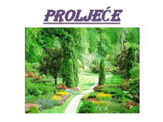prolje e