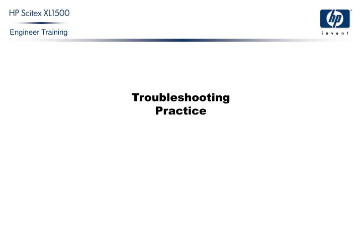 troubleshooting practice