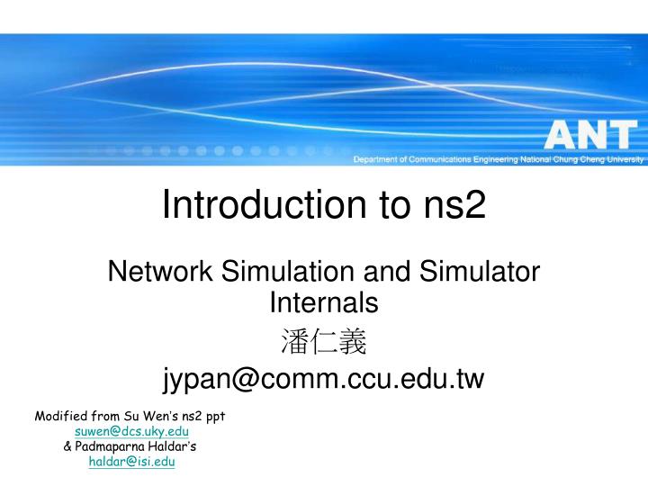 introduction to ns2