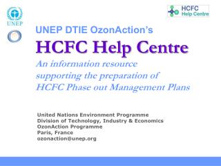 United Nations Environment Programme Division of Technology, Industry &amp; Economics