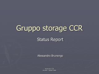 gruppo storage ccr