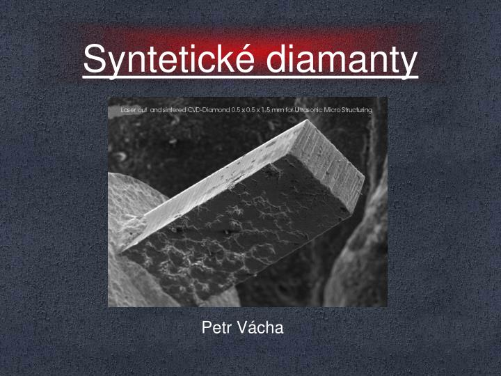 syntetick diamanty