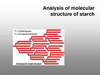 Analysis of molecular structure of starch