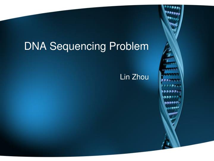 dna sequencing problem