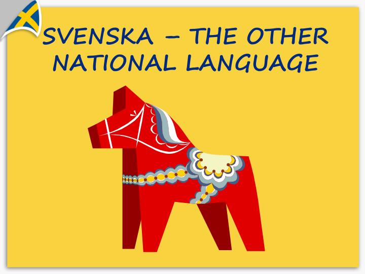 svenska the other national language