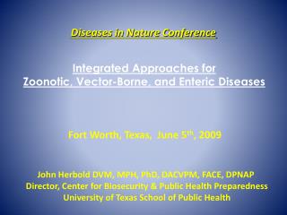 diseases in nature conference