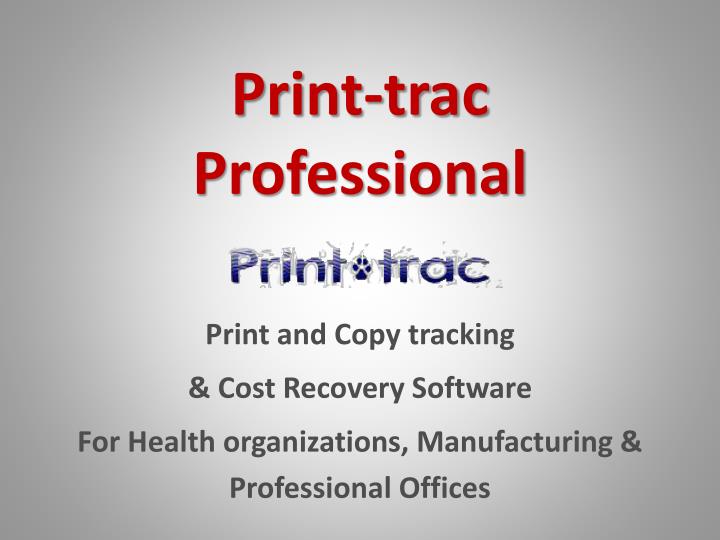 print trac professional