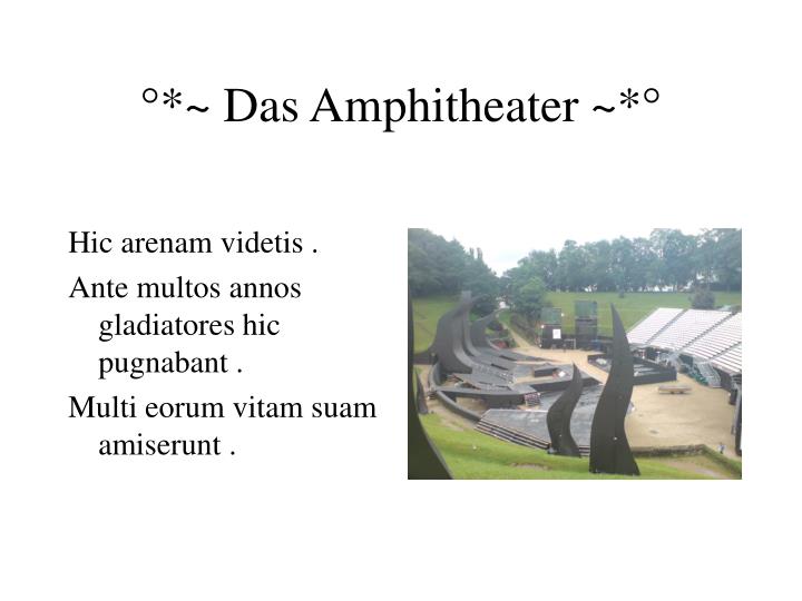 das amphitheater