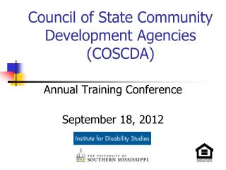 Council of State Community Development Agencies (COSCDA)