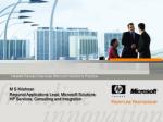Hewlett-Packard Services Microsoft Solutions Practice - slide 1