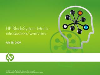 HP BladeSystem Matrix introduction/overview