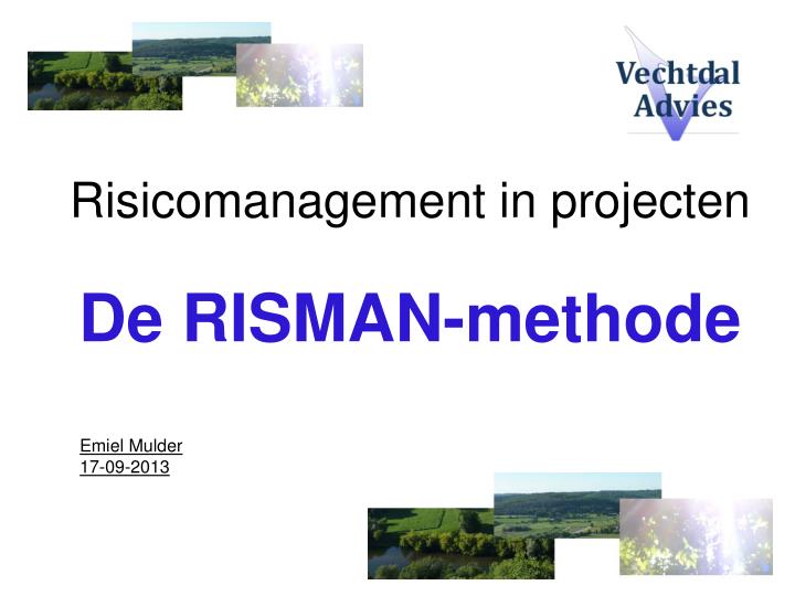 risicomanagement in projecten