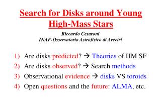 Search for Disks around Young High-Mass Stars