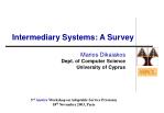 Intermediary Systems: A Survey - slide 1