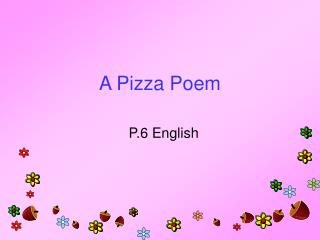 A Pizza Poem