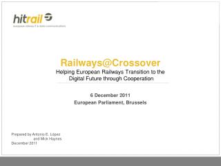 Railways@Crossover Helping European Railways Transition to the Digital Future through Cooperation