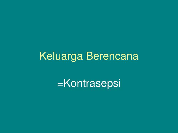 keluarga berencana