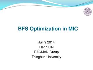 BFS Optimization in MIC