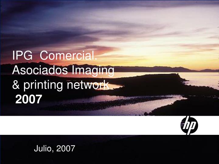 ipg comercial asociados imaging printing network 2007