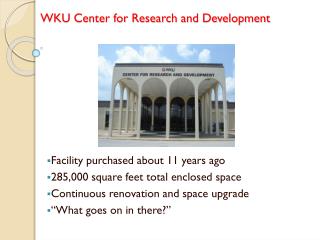 WKU Center for Research and Development