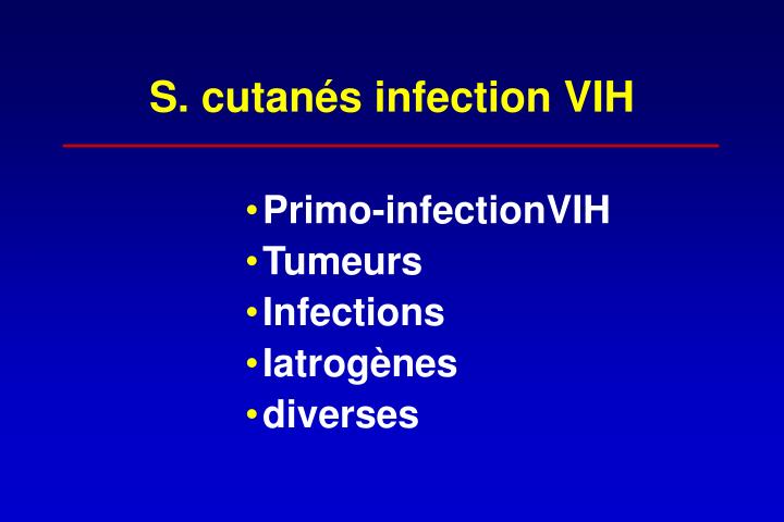 s cutan s infection vih