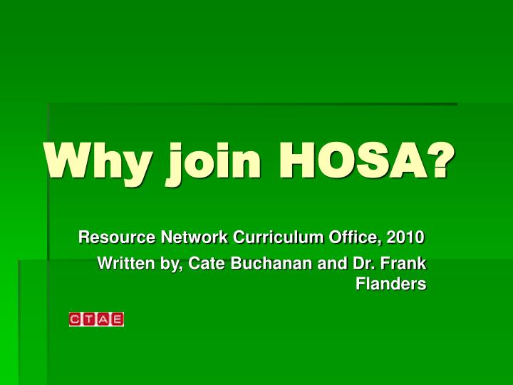 why join hosa
