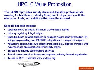 HPCLC Value Proposition