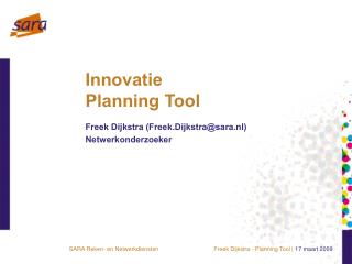 innovatie planning tool