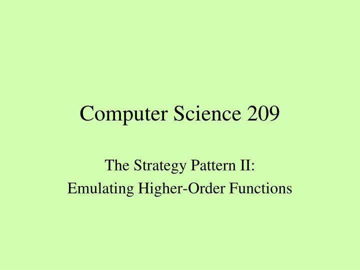 computer science 209